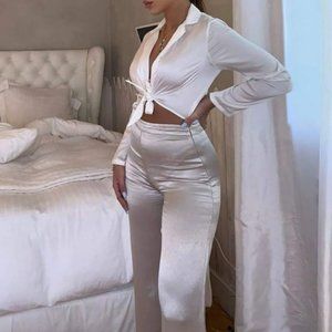 CUE Black White Lace High Neck Office Tee Blouse Top NWT RRP 139